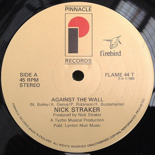 Nick Straker : Against The Wall (12")