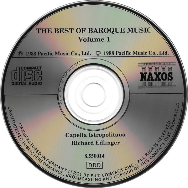 Capella Istropolitana, Richard Edlinger : The Best Of Baroque Music (CD, Pil)