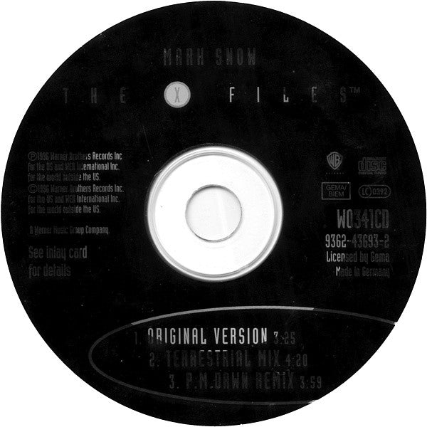 Mark Snow : The X Files™ (CD, Maxi)