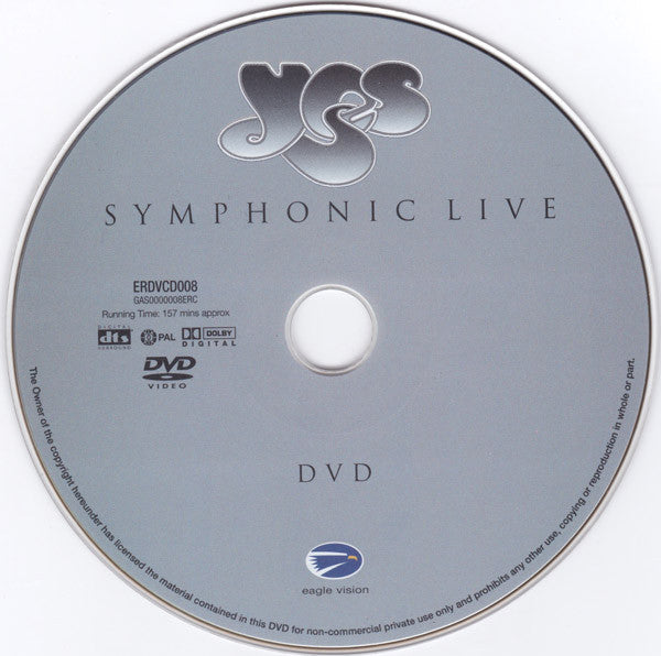 Yes : Symphonic Live (DVD-V, RE, Multichannel, PAL + CD, Album, RE)