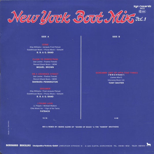 Various : New York Boot Mix Vol. 1 (12", P/Mixed)