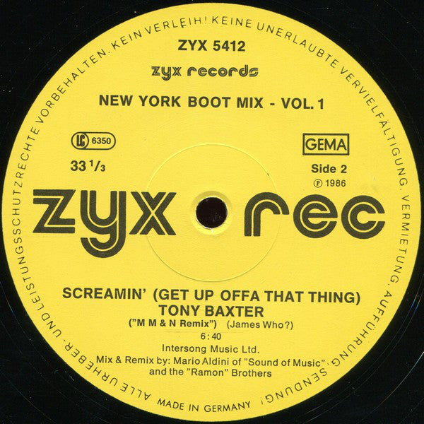 Various : New York Boot Mix Vol. 1 (12", P/Mixed)