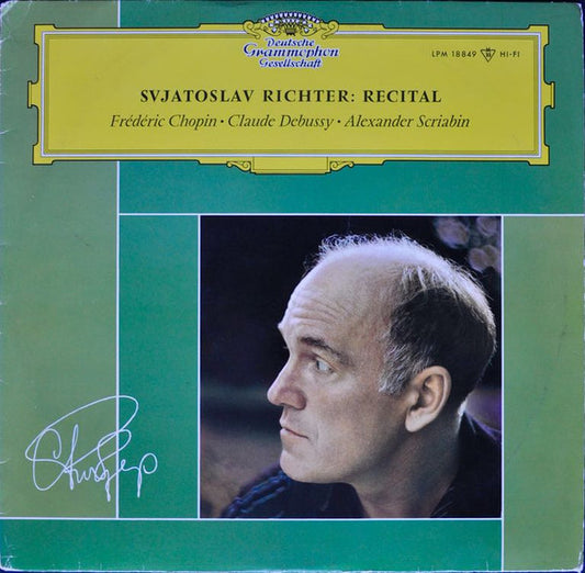 Claude Debussy, Frédéric Chopin, Alexander Scriabin - Sviatoslav Richter : Recital (LP, Mono)