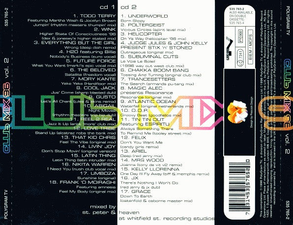 Various : Club Mix 96 Vol. 2 (2xCD, Comp, Mixed)