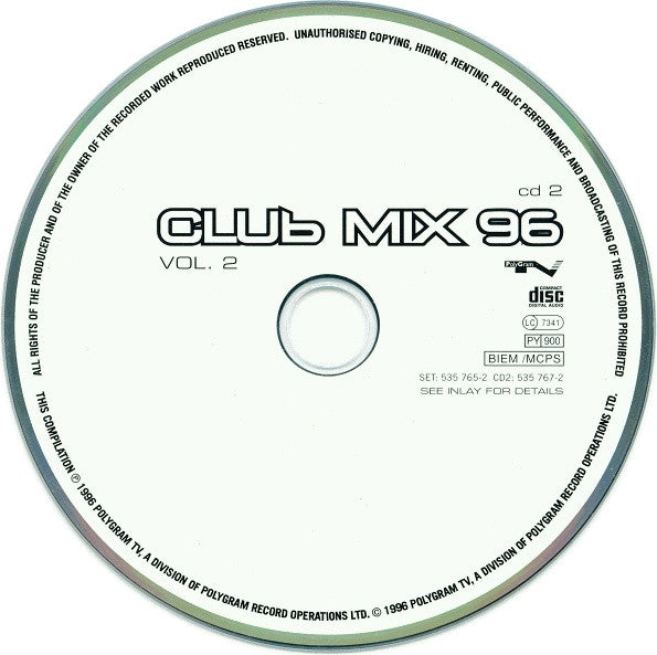 Various : Club Mix 96 Vol. 2 (2xCD, Comp, Mixed)