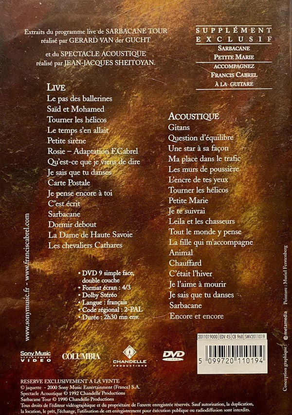 Francis Cabrel : D'une Ombre à L'autre (DVD-V, Album)