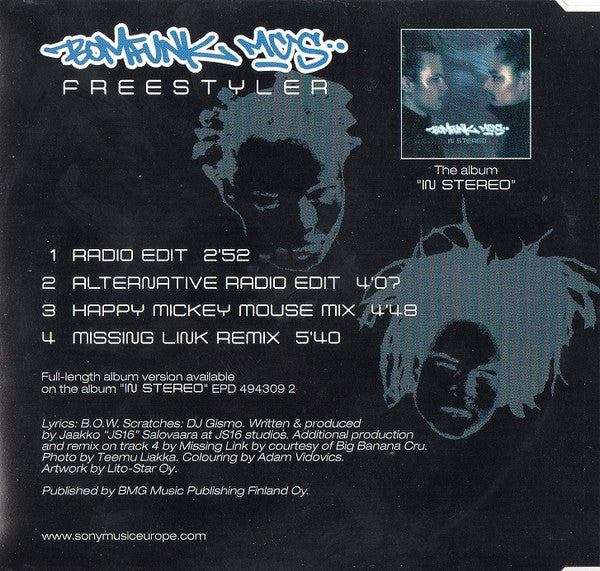 Bomfunk MC's : Freestyler (CD, Single)
