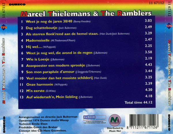 Marcel Thielemans & The Ramblers : Marcel Thielemans & The Ramblers (CD, Comp)