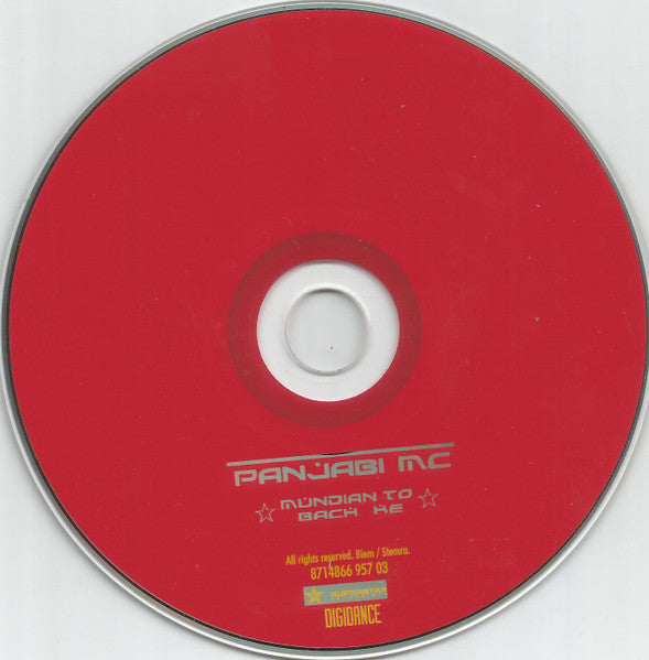 Panjabi MC : Mundian To Bach Ke (CD, Single, Car)
