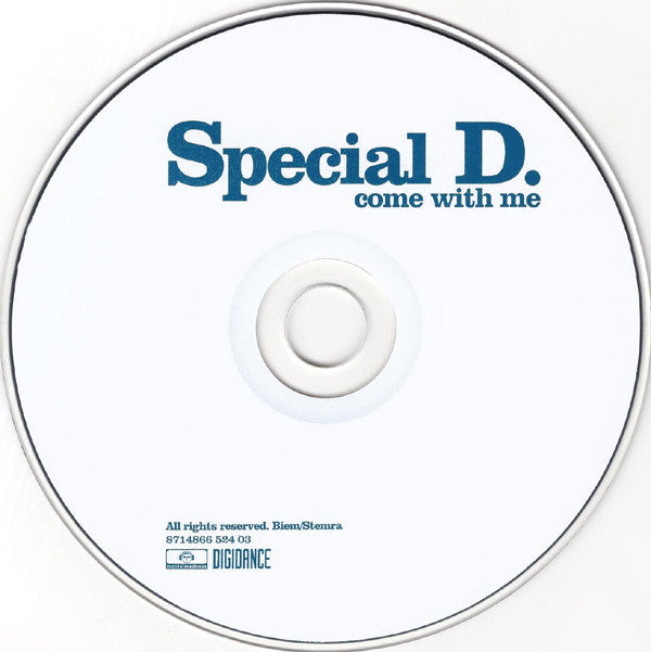 Special D. : Come With Me (CD, Single)