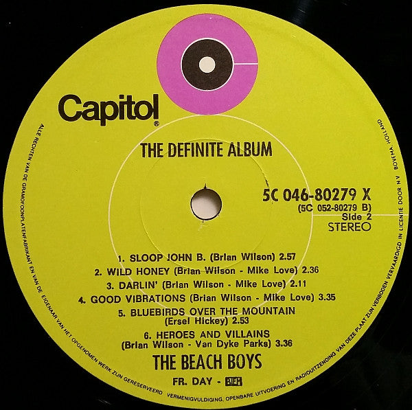 The Beach Boys : The Definite Album (LP, Comp, Gat)