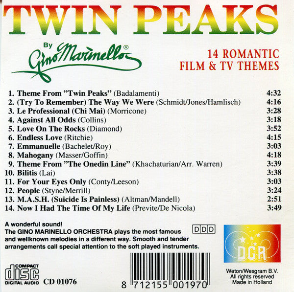 The Gino Marinello Orchestra : Twin Peaks (CD, Album)