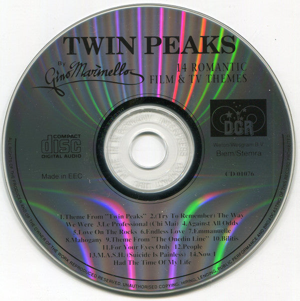 The Gino Marinello Orchestra : Twin Peaks (CD, Album)