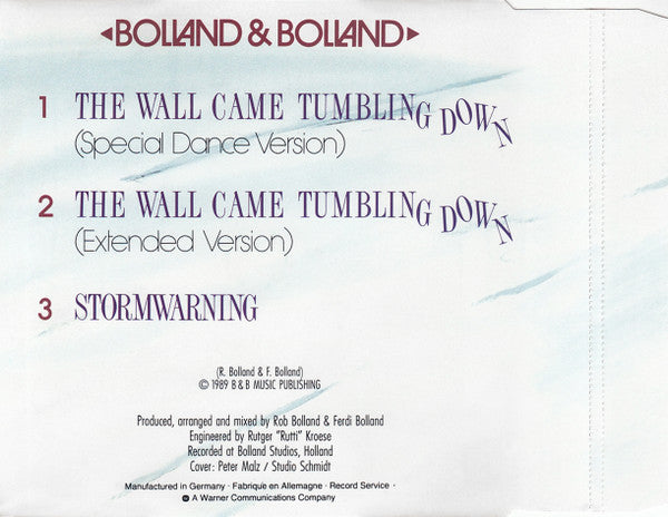 Bolland & Bolland : The Wall Came Tumbling Down (CD, Maxi)