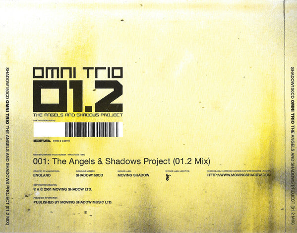 Omni Trio : 01.2 - The Angels And Shadows Project (CD, Mixed, Smplr)