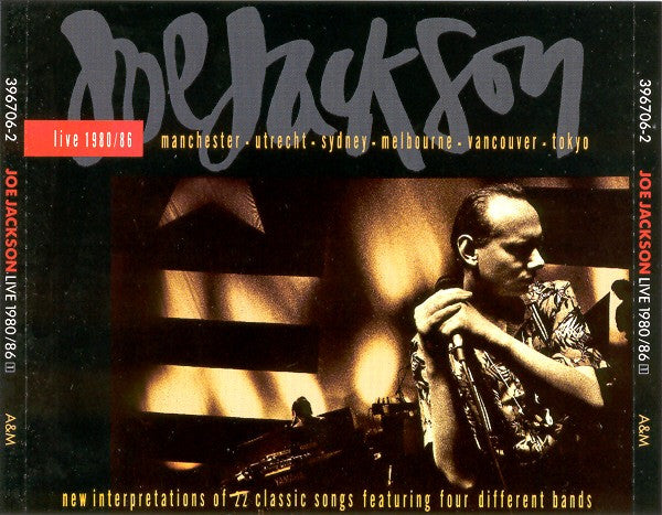 Joe Jackson : Live 1980/86 (2xCD, Album, PDO)