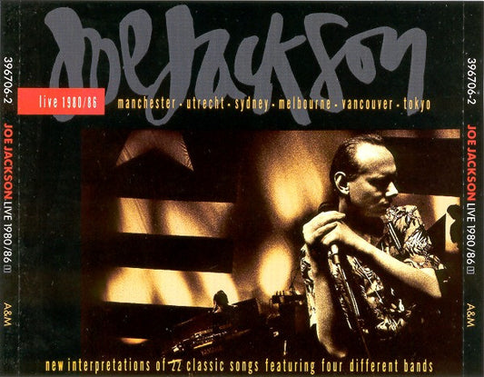 Joe Jackson : Live 1980/86 (2xCD, Album, PDO)