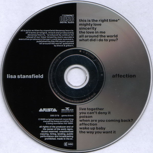 Lisa Stansfield : Affection (CD, Album)