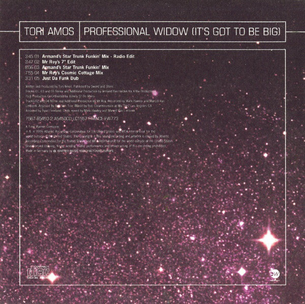 Tori Amos : Professional Widow (It's Got To Be Big) (CD, Single, Car)