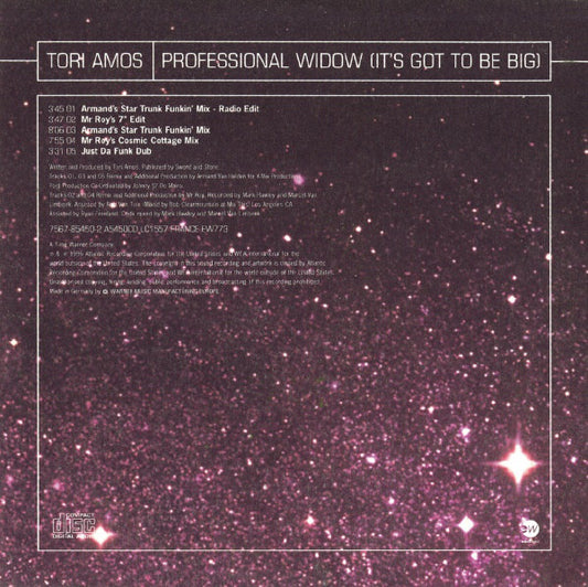 Tori Amos : Professional Widow (It's Got To Be Big) (CD, Single, Car)