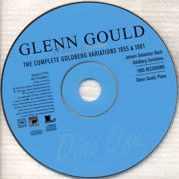 Glenn Gould : A State Of Wonder • The Complete Goldberg Variations 1955 & 1981 (3xCD, Comp, RM)