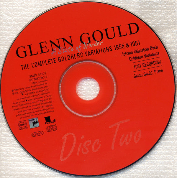 Glenn Gould : A State Of Wonder • The Complete Goldberg Variations 1955 & 1981 (3xCD, Comp, RM)