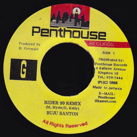 Buju Banton : Rider 99 Remix (7")