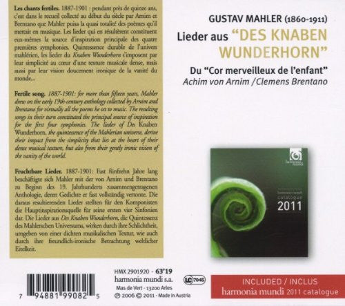 Gustav Mahler - Sarah Connolly / Dietrich Henschel, Orchestre Des Champs Elysées, Philippe Herreweghe : Des Knaben Wunderhorn (CD, Album, RE, Sli)