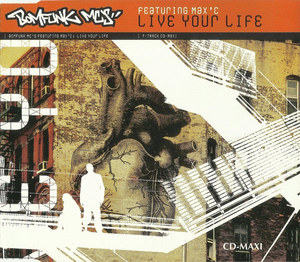 Bomfunk MC's Featuring Max'C : Live Your Life (CD, Maxi)