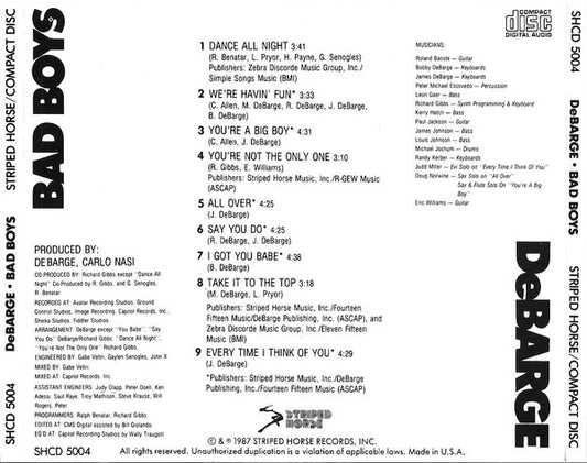 DeBarge : Bad Boys (CD, Album, RE)