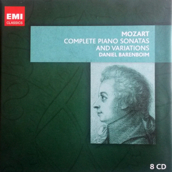 Wolfgang Amadeus Mozart - Daniel Barenboim : Complete Piano Sonatas And Variations (8xCD, Comp, RE + Box)
