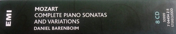 Wolfgang Amadeus Mozart - Daniel Barenboim : Complete Piano Sonatas And Variations (8xCD, Comp, RE + Box)