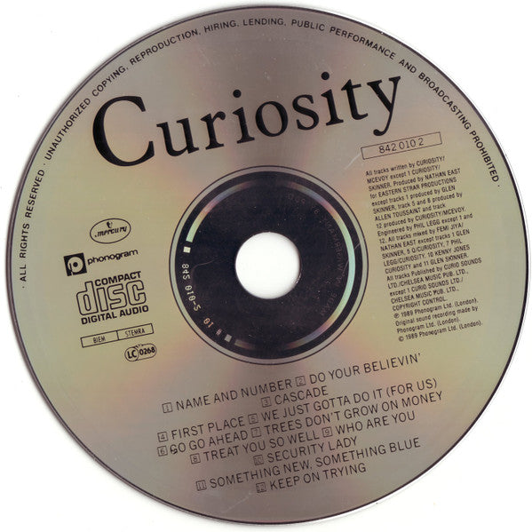 Curiosity Killed The Cat : Getahead (CD, Album)