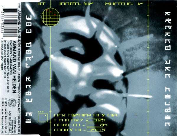 Armand Van Helden Featuring Duane Harden : You Don't Know Me (CD, Single)