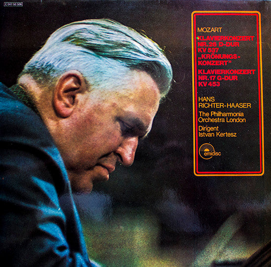 Wolfgang Amadeus Mozart, Hans Richter-Haaser, Philharmonia Orchestra, István Kertész : Konzert Für Klavier Und Orchester Nr. 26 D-dur KV 537 / "Krönungskonzert". Konzert für Klavier und Orchester Nr. 17 G-dur KV 453  (LP, Album)