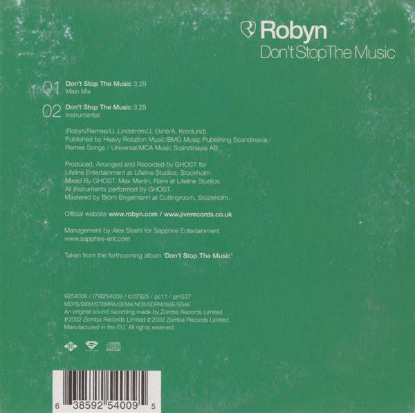 Robyn : Don't Stop The Music (CD, Single)