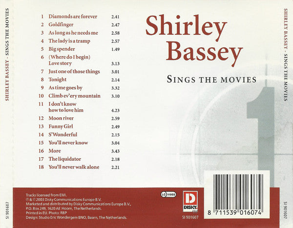 Shirley Bassey : Sings The Movies (CD, Comp)