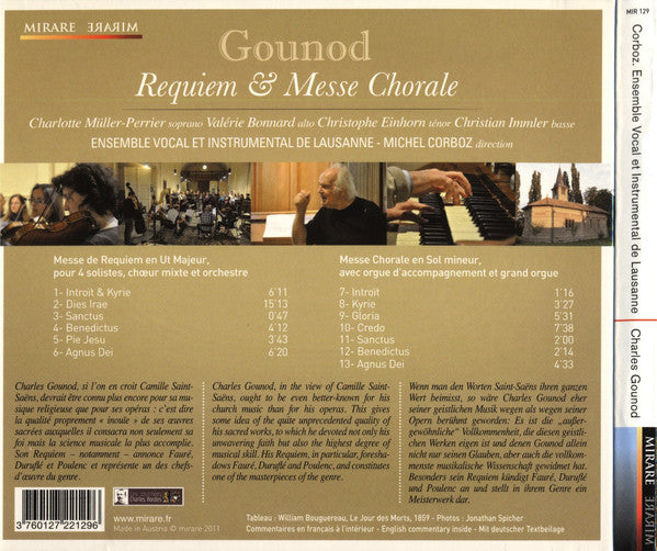 Charles Gounod - Charlotte Müller-Perrier, Valérie Bonnard, Christophe Einhorn, Christian Immler, Ensemble Vocal De Lausanne Et Ensemble Instrumental De Lausanne, Michel Corboz : Requiem & Messe Chorale (CD, Album)