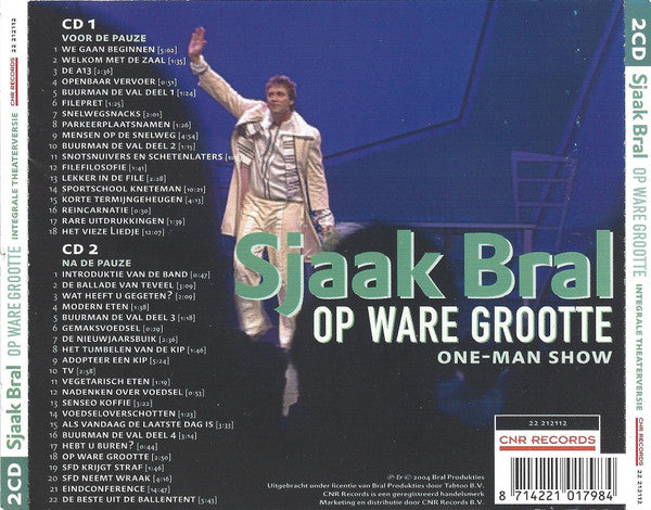 Sjaak Bral : Op Ware Grootte (2xCD, Album)