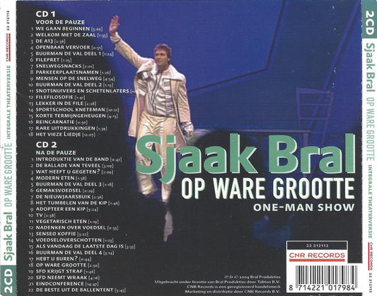 Sjaak Bral : Op Ware Grootte (2xCD, Album)