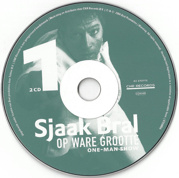 Sjaak Bral : Op Ware Grootte (2xCD, Album)
