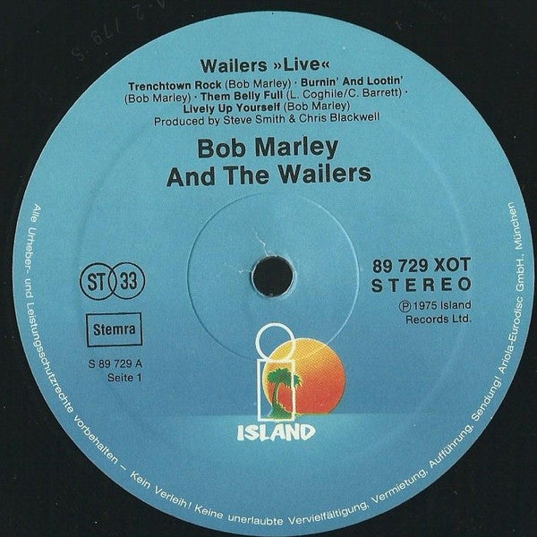 Bob Marley & The Wailers : Live! (LP, Album, RE)