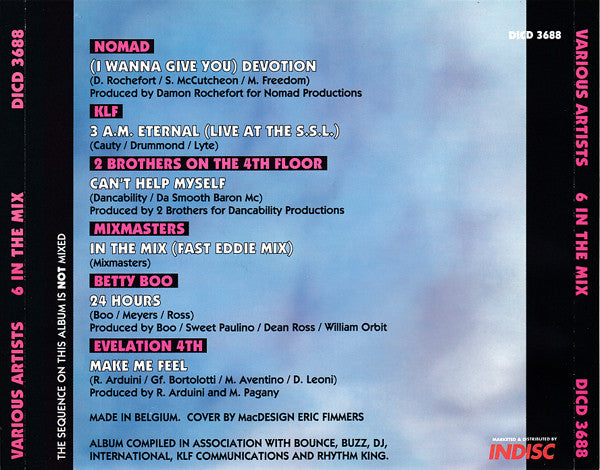 Various : 6 In The Mix - Volume 1 (CD, Comp)