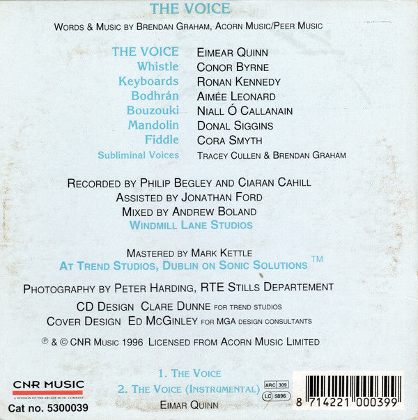 Eimear Quinn : The Voice (CD, Single, Car)