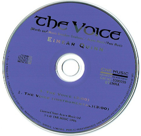 Eimear Quinn : The Voice (CD, Single, Car)
