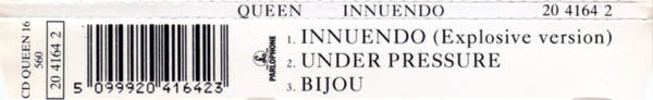 Queen : Innuendo (CD, Single)