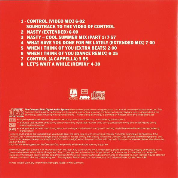 Janet Jackson : Control - The Remixes (CD, Comp)