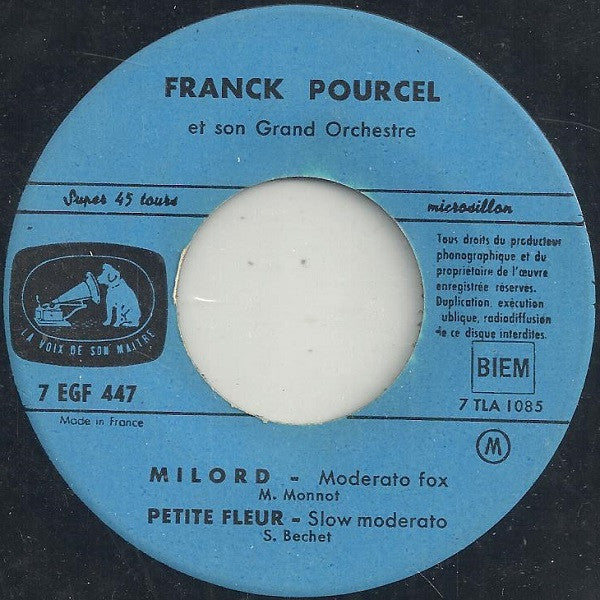 Franck Pourcel Et Son Grand Orchestre : Milord (7", EP)