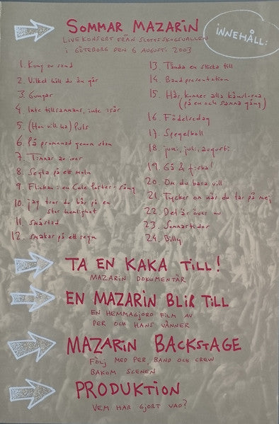 Per Gessle : En Mazarin Älskling? (DVD-V, Album, PAL)