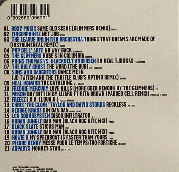 The Glimmers : FabricLive.31 (CD, Mixed)
